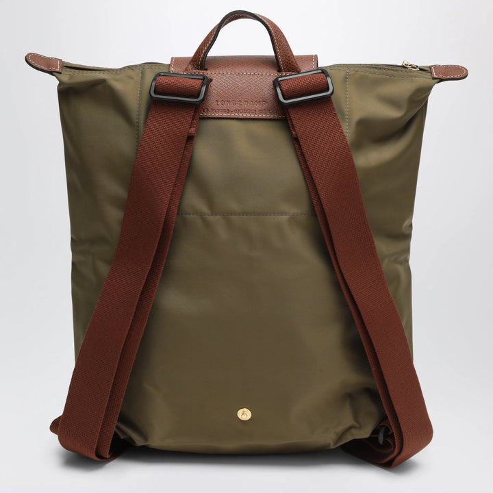 Longchamp - M Le Pliage Original olive backpack