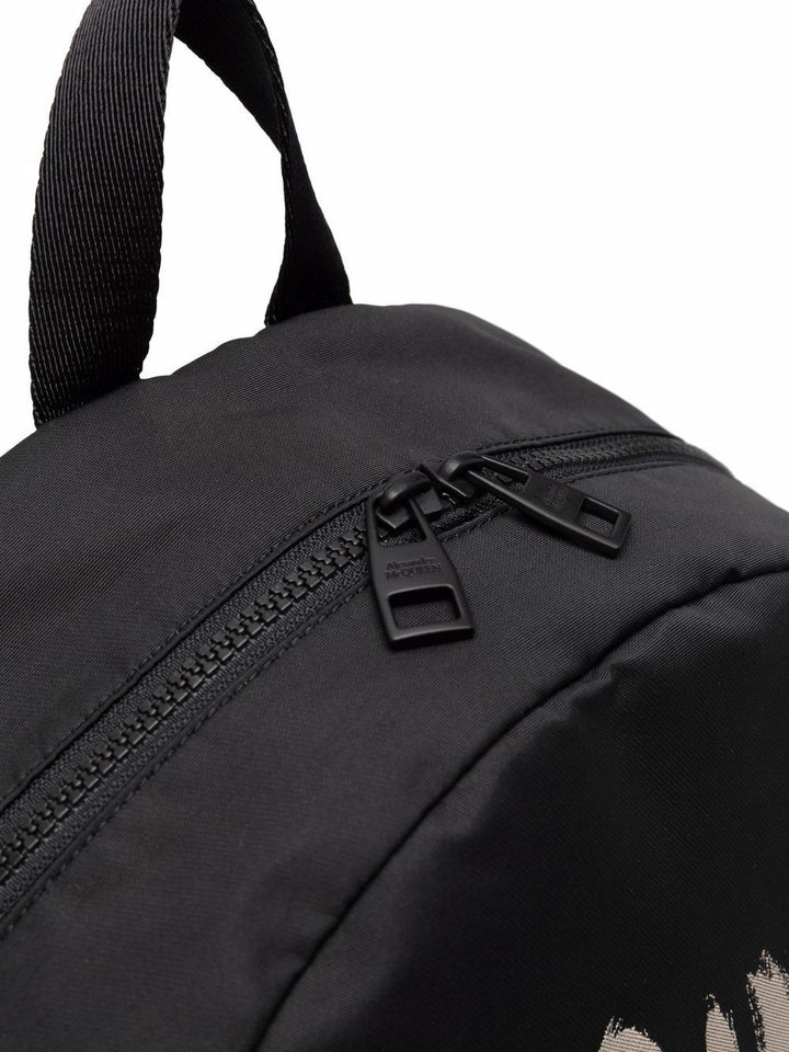 Alexander McQueen Taschen Schwarzer Packpack