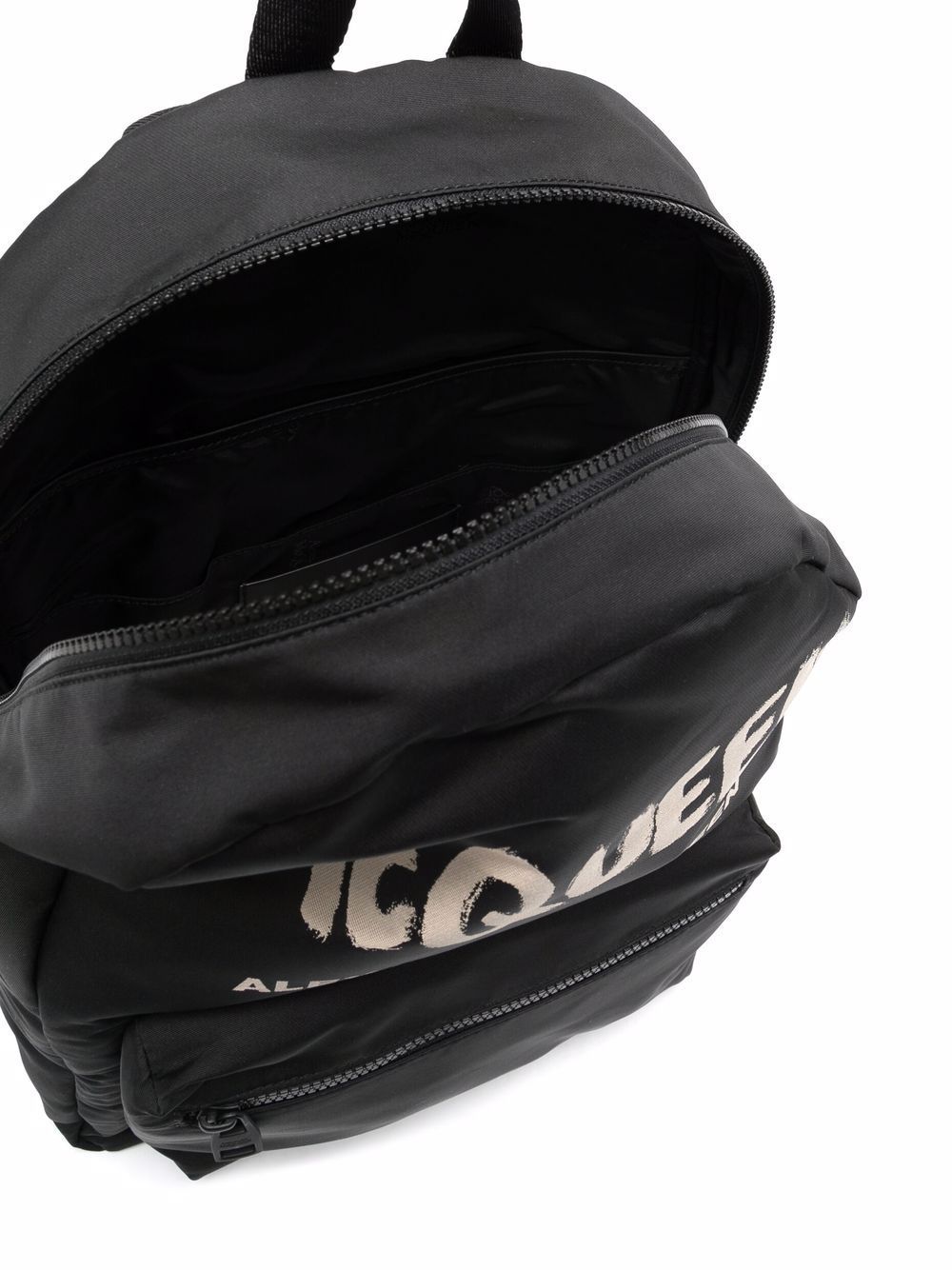 Alexander McQueen Taschen Schwarzer Packpack