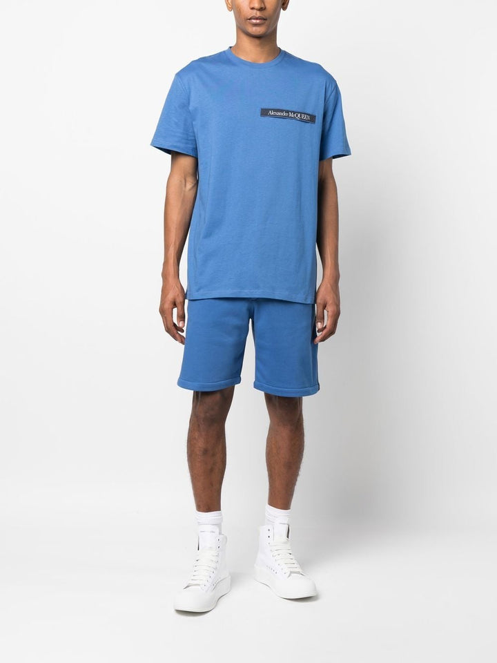 Alexander McQueen Shorts Blau