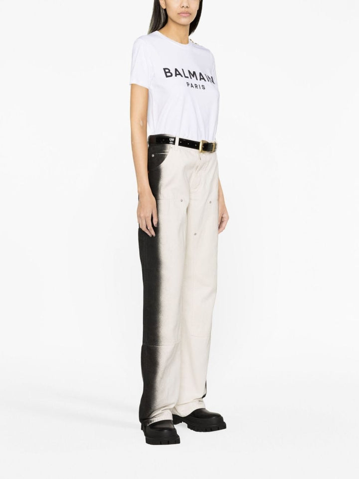 Topwear S Balmain Logo T-Shirt Brand