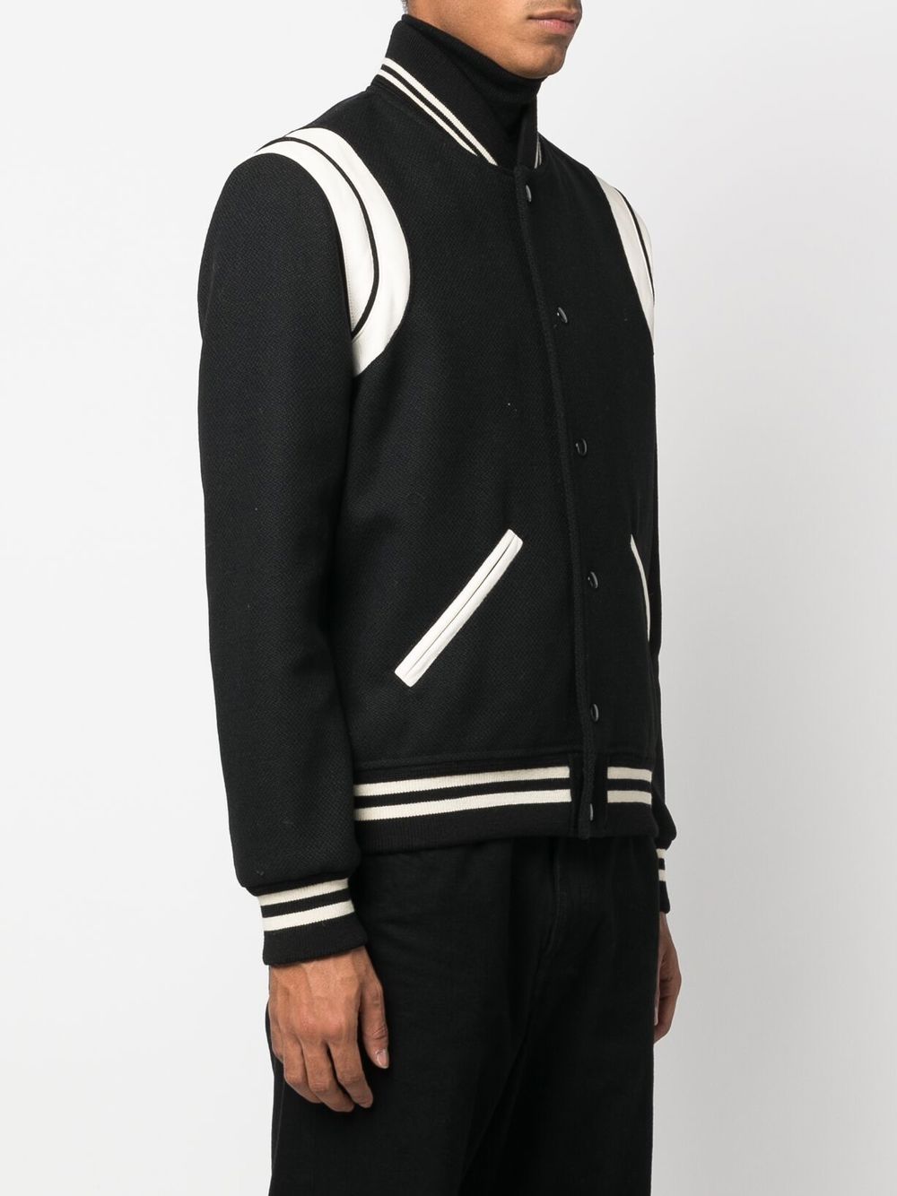 Saint Laurent Coats Black