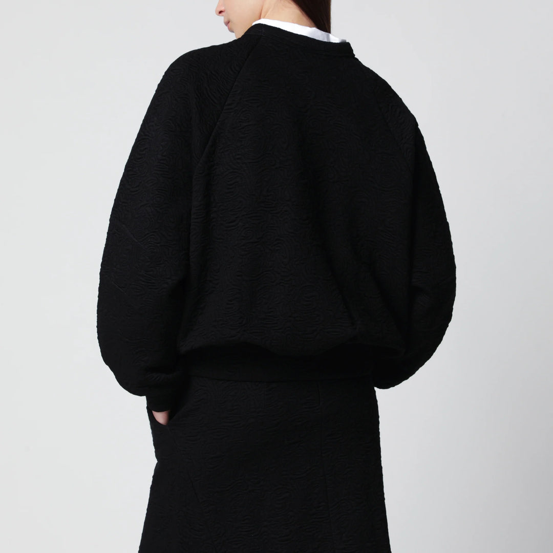 Dries Van Noten - Black viscose-blend sweatshirt