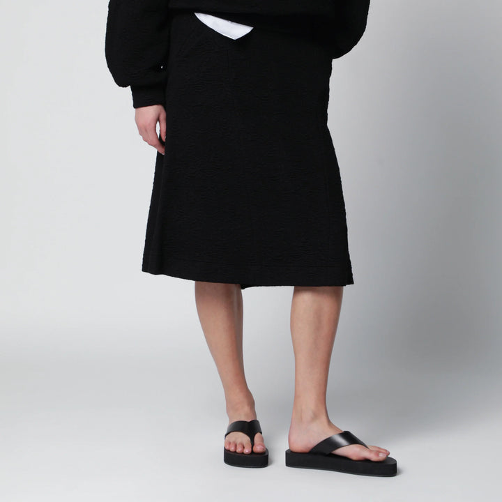 Dries Van Noten - Black viscose-blend skirt