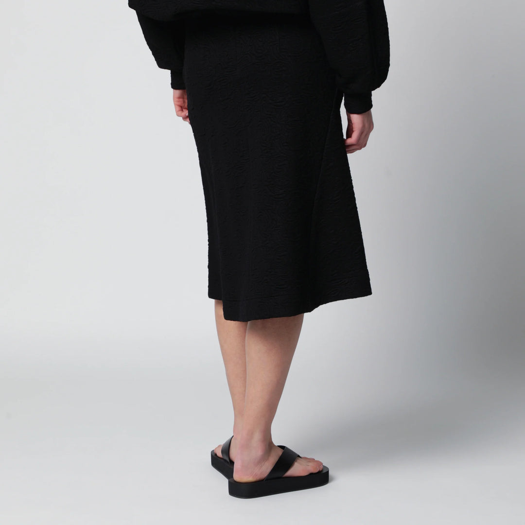 Dries Van Noten - Black viscose-blend skirt