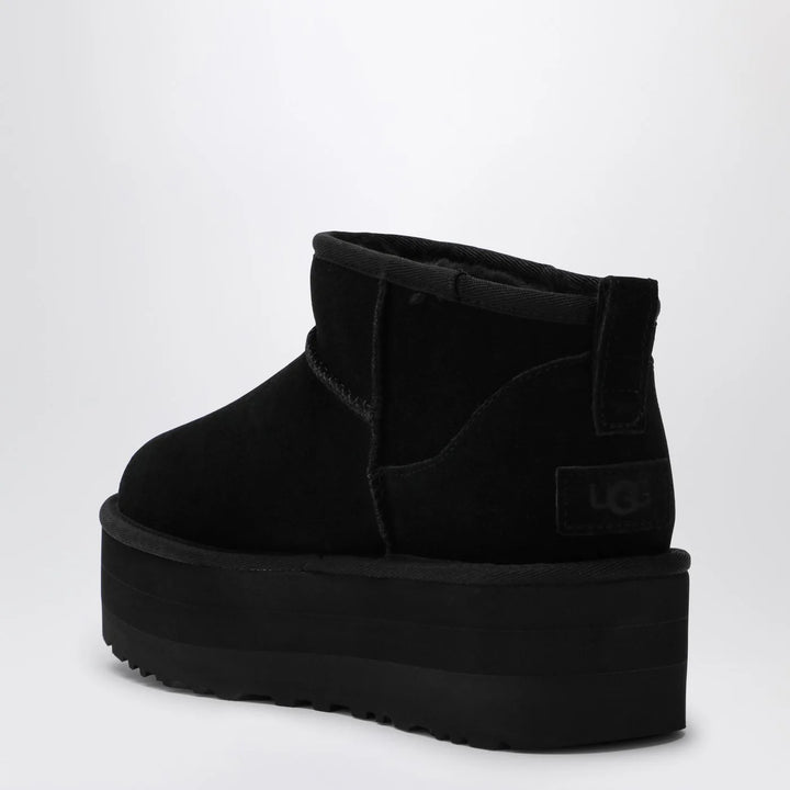 UGG - Classic Ultra Mini black boot with platform