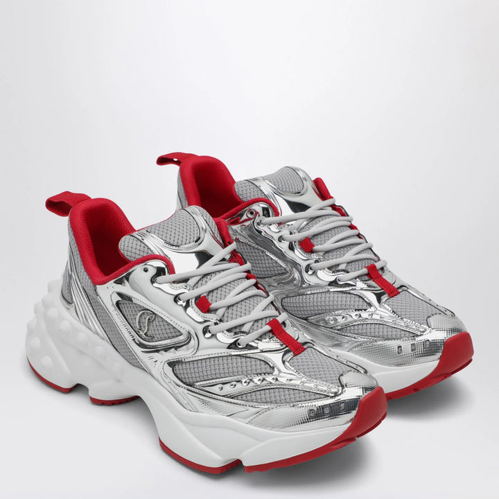 Christian Louboutin - So Flo running sneaker Silver/Red