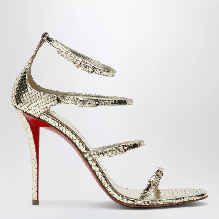 Christian Louboutin - Gold leather high sandals