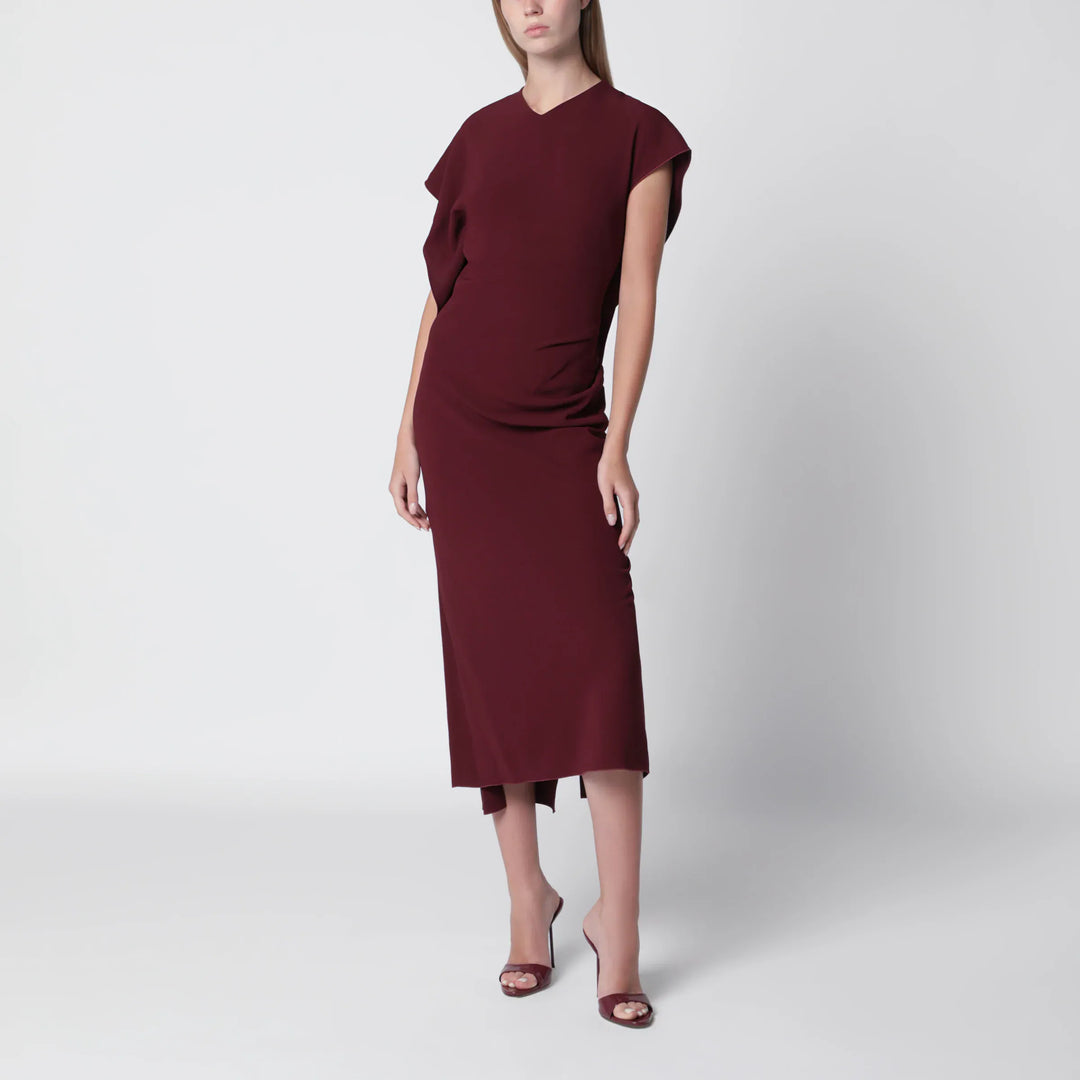 Victoria Beckham - Victoria stretch cady ankle-length dress in cinnabar red Brand Apparel & Accessories 6 UK