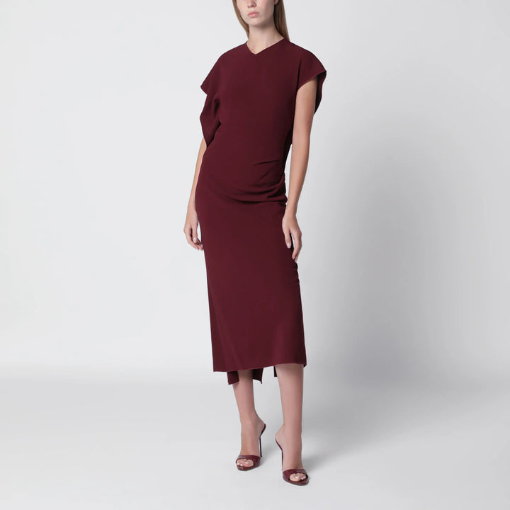 Victoria Beckham - Victoria stretch cady ankle-length dress in cinnabar red Brand Apparel &amp; Accessories 6 UK