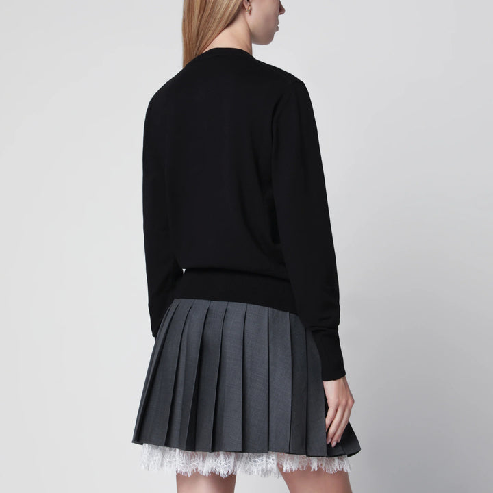 Vivienne Westwood - Bea cotton-cashmere cardigan with Orb embroidery, black