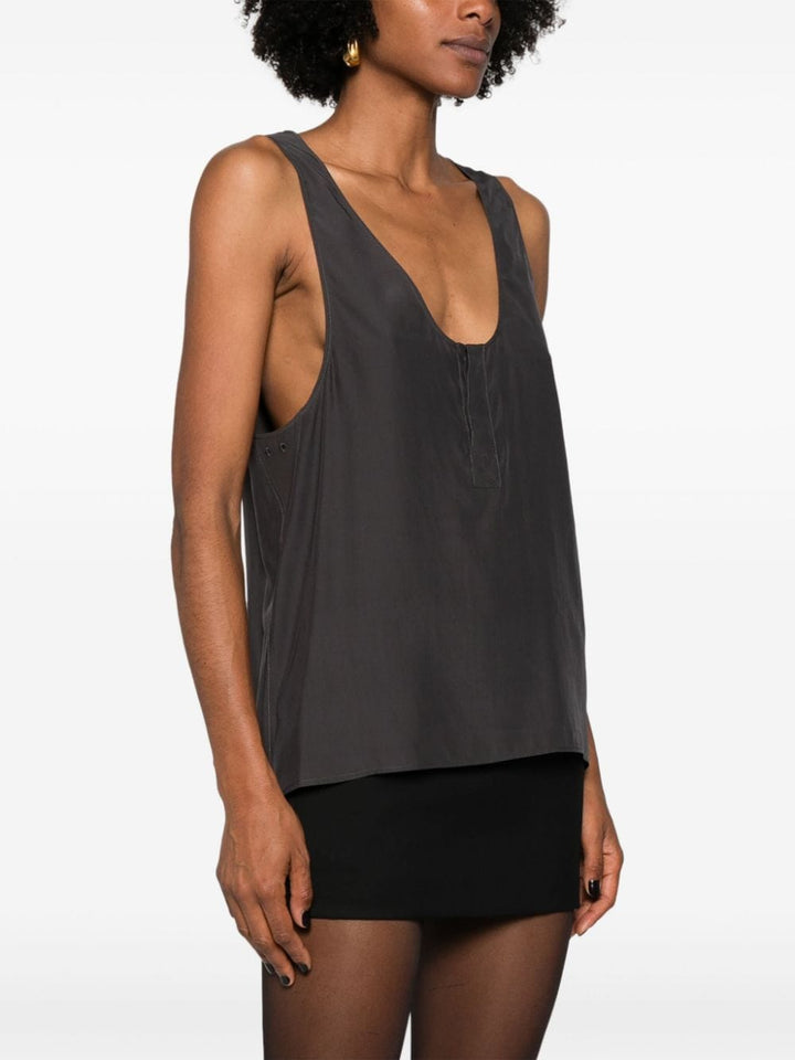 Saint Laurent Top Grau