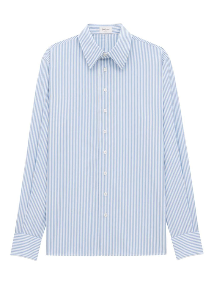 Saint Laurent striped oxford cotton shirt