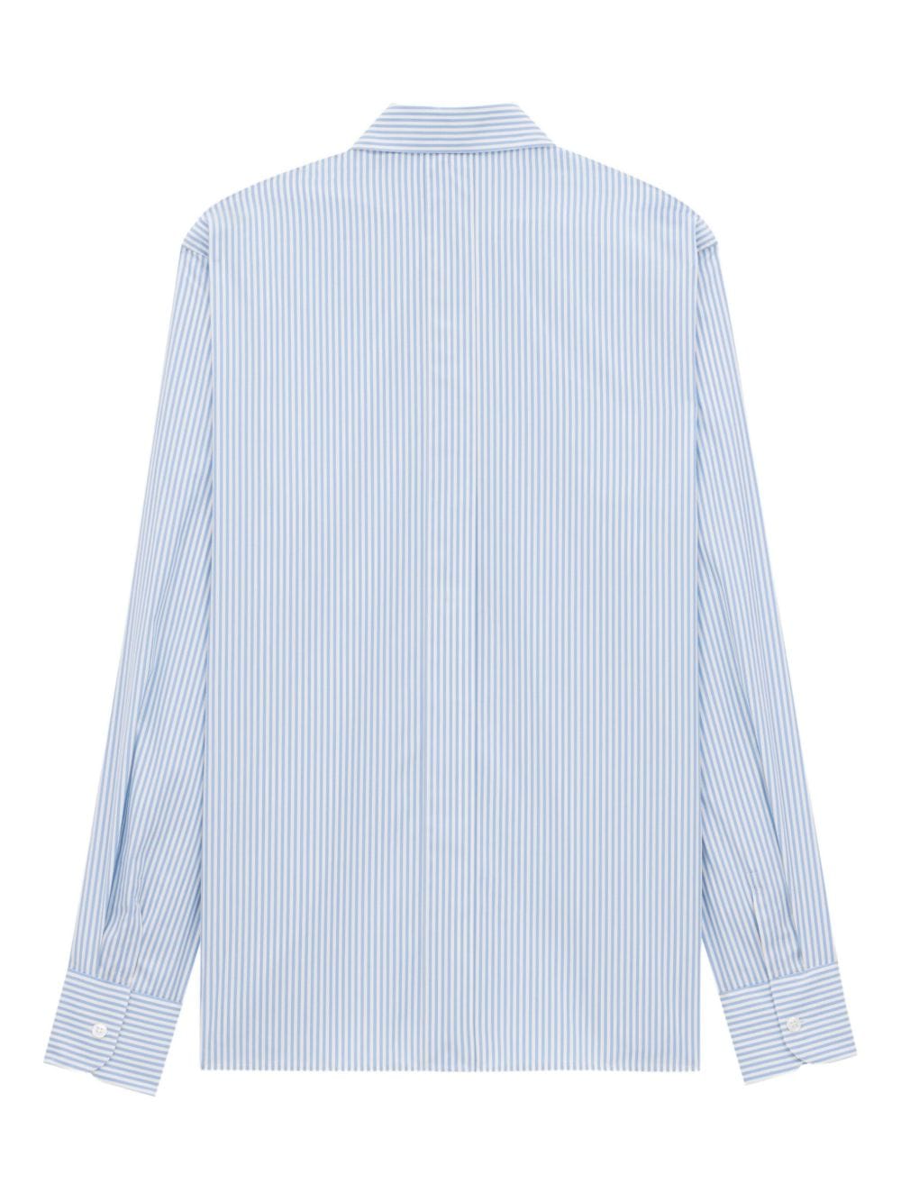Saint Laurent striped oxford cotton shirt