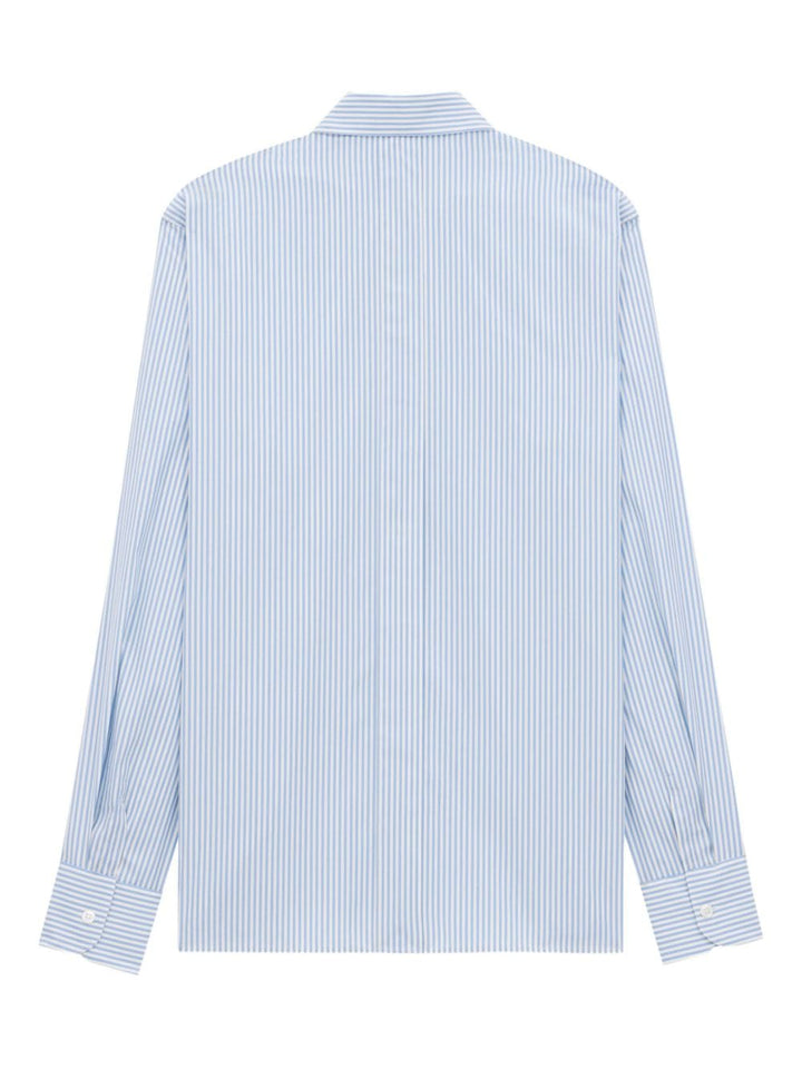 Saint Laurent striped oxford cotton shirt