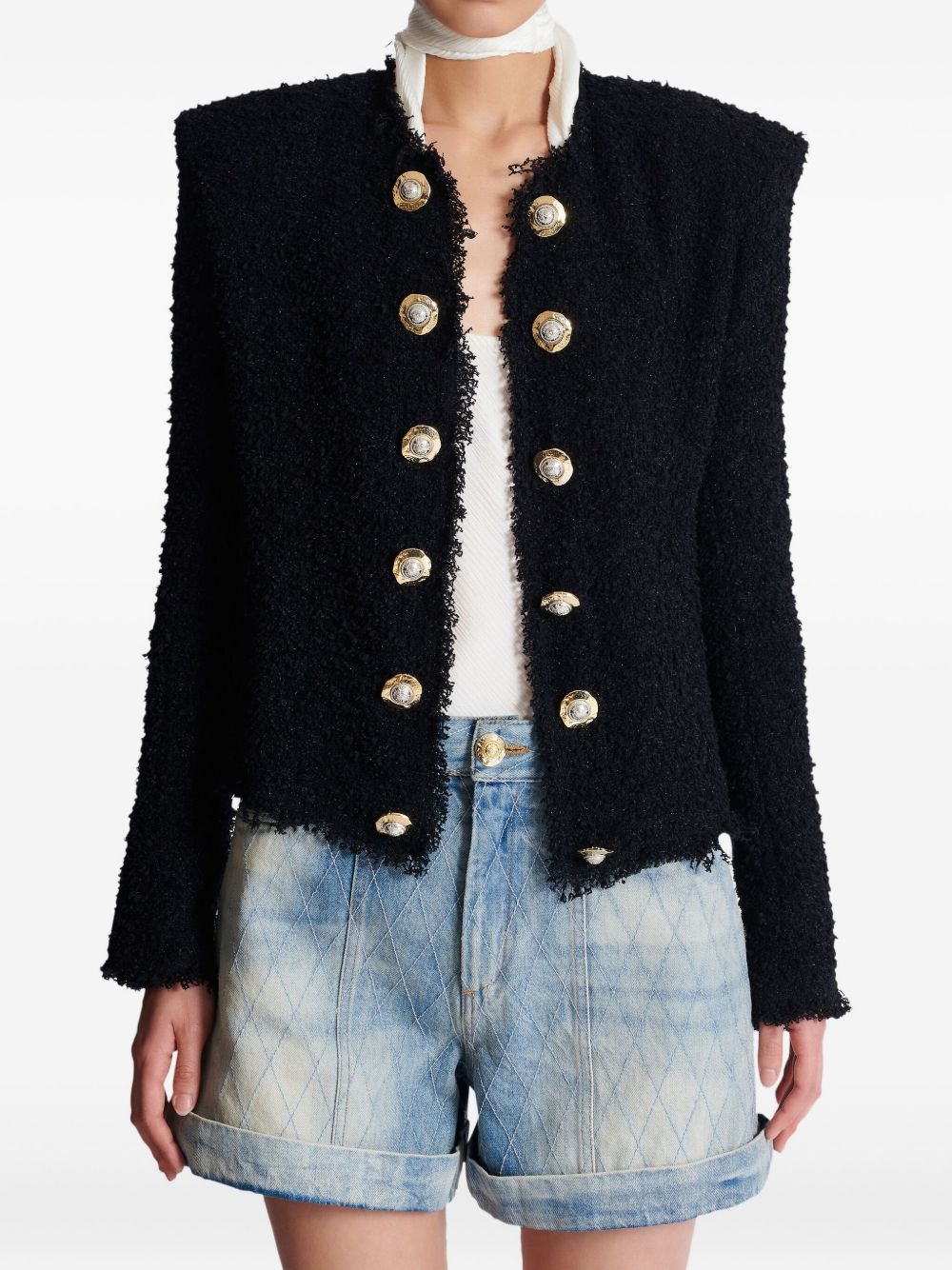 Balmain Jackets Black