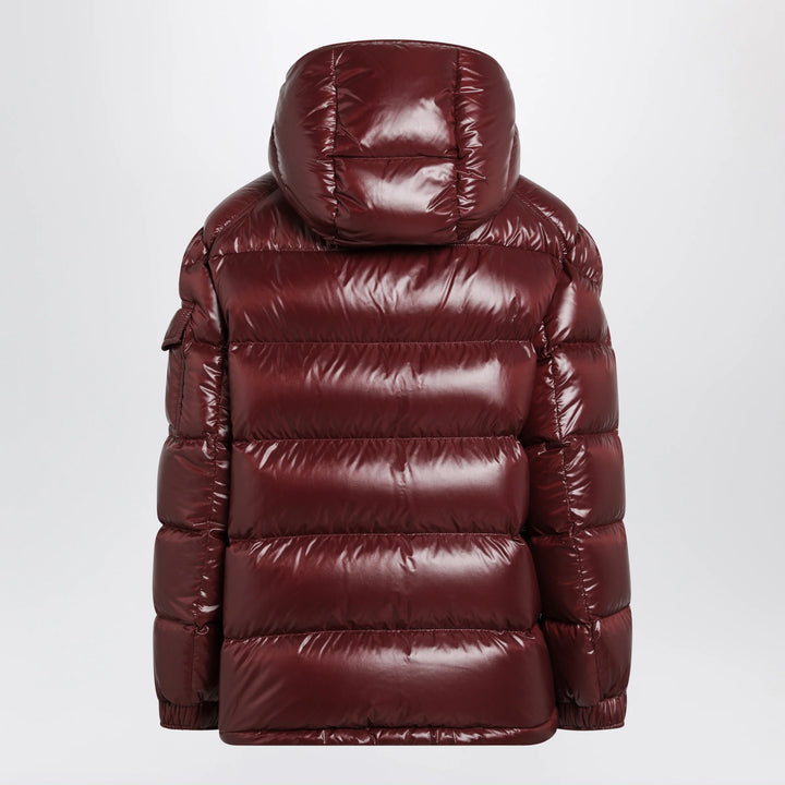 Moncler - Dark red Maire down jacket in nylon laqué