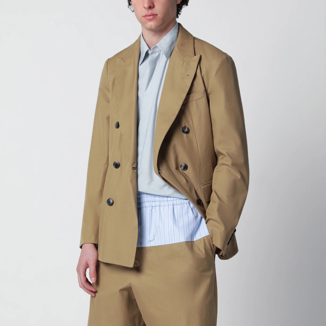 Dries Van Noten - Camel double-breasted jacket