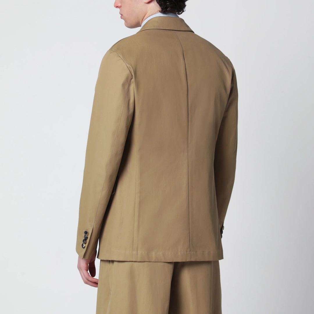 Dries Van Noten - Camel double-breasted jacket