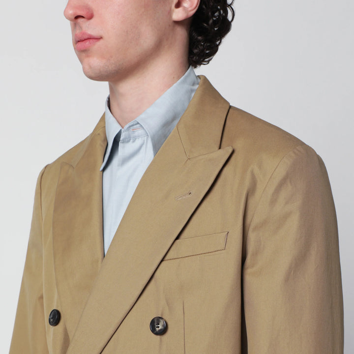 Dries Van Noten - Camel double-breasted jacket