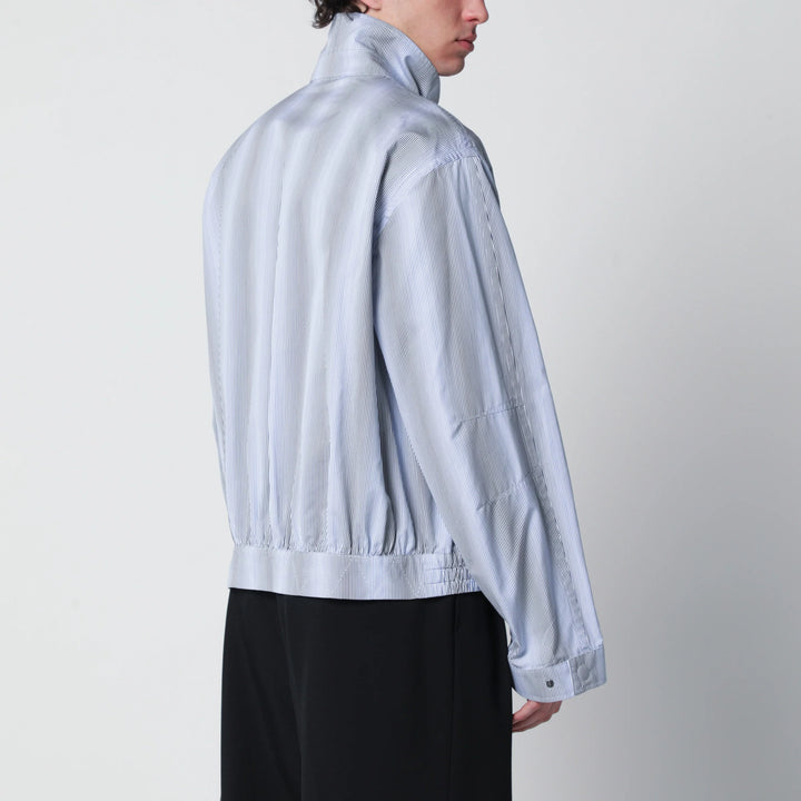 Dries Van Noten - Textured striped zip jacket