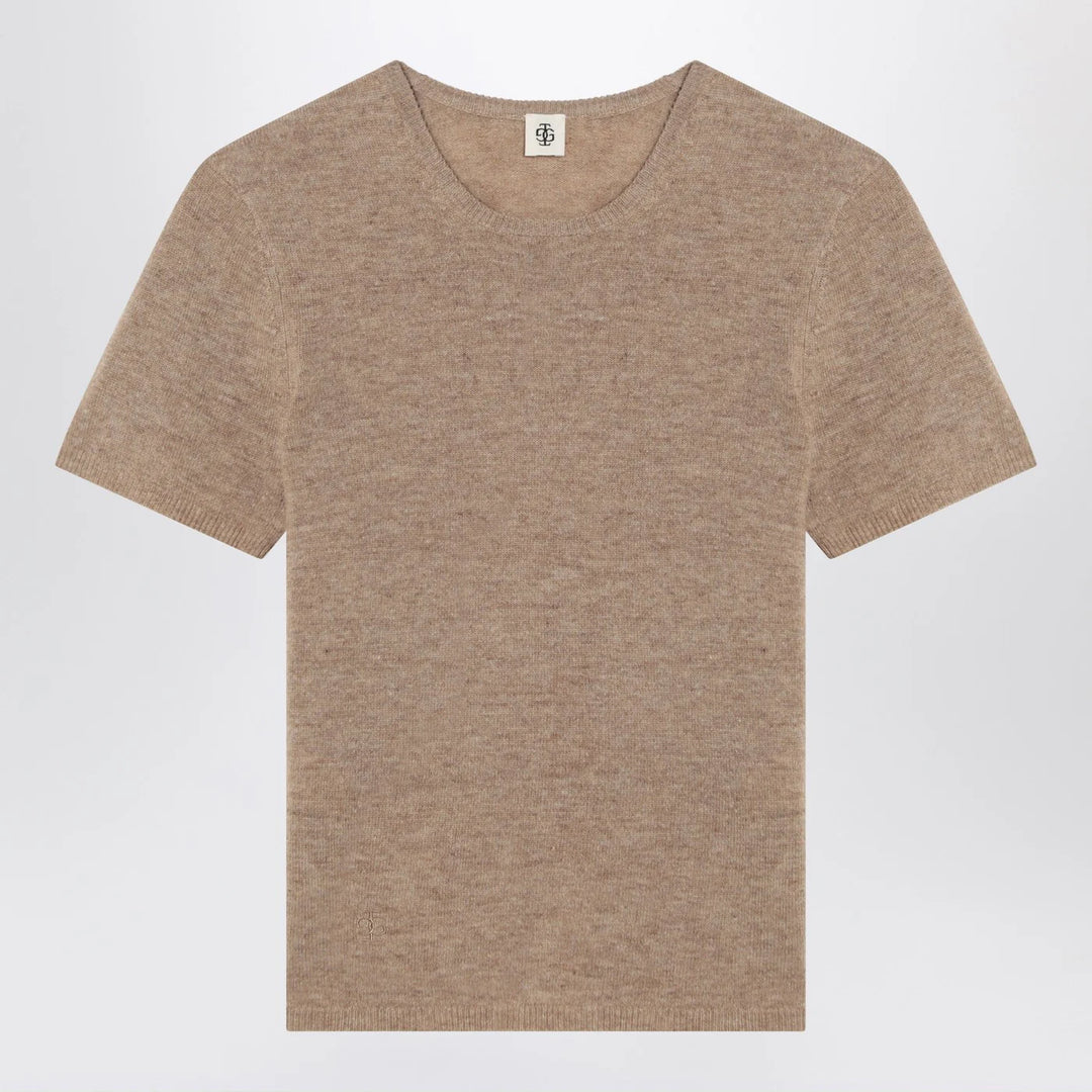 the garment - Camel colour Como sweater in wool
