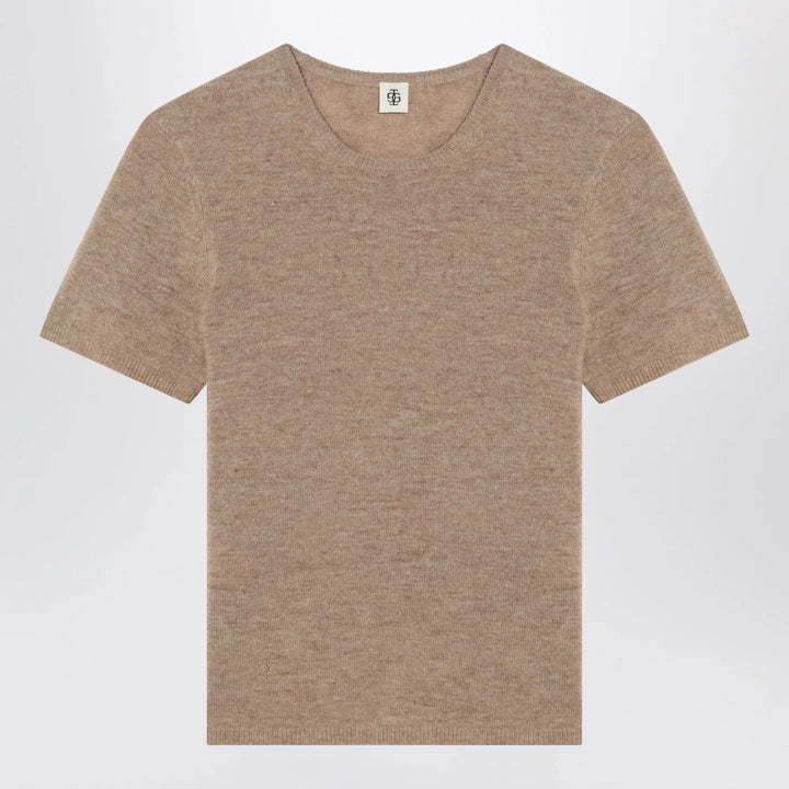 the garment - Camel colour Como sweater in wool