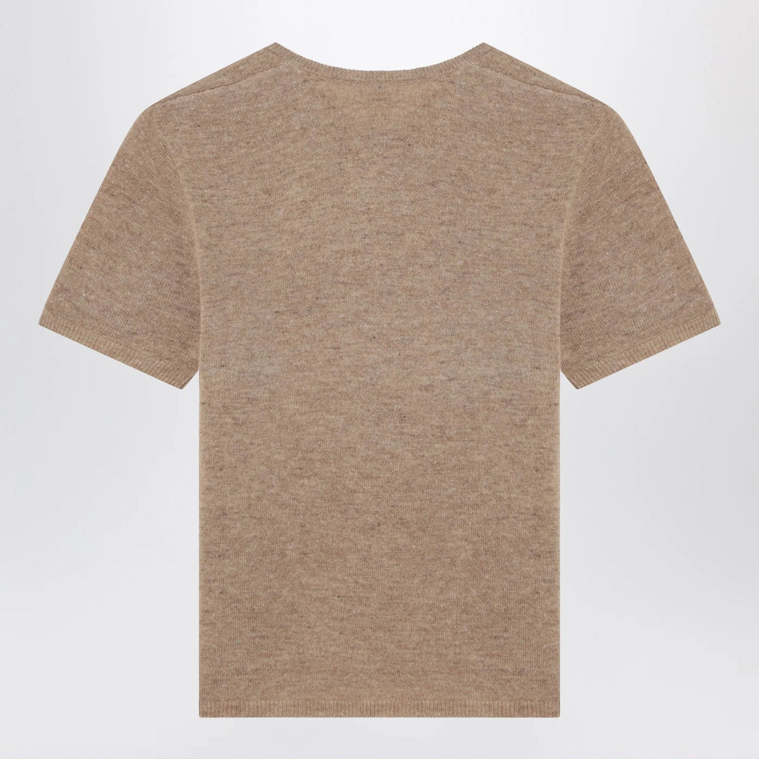 the garment - Camel colour Como sweater in wool