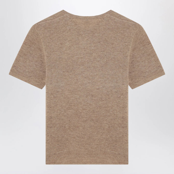 the garment - Camel colour Como sweater in wool
