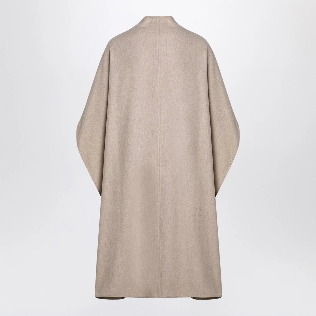 the garment - Beige wool-blend cape
