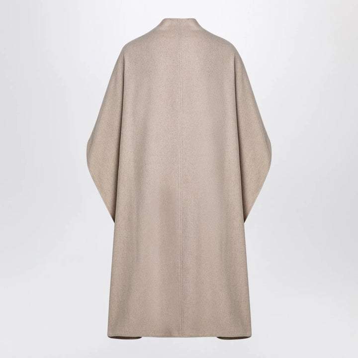 the garment - Beige wool-blend cape