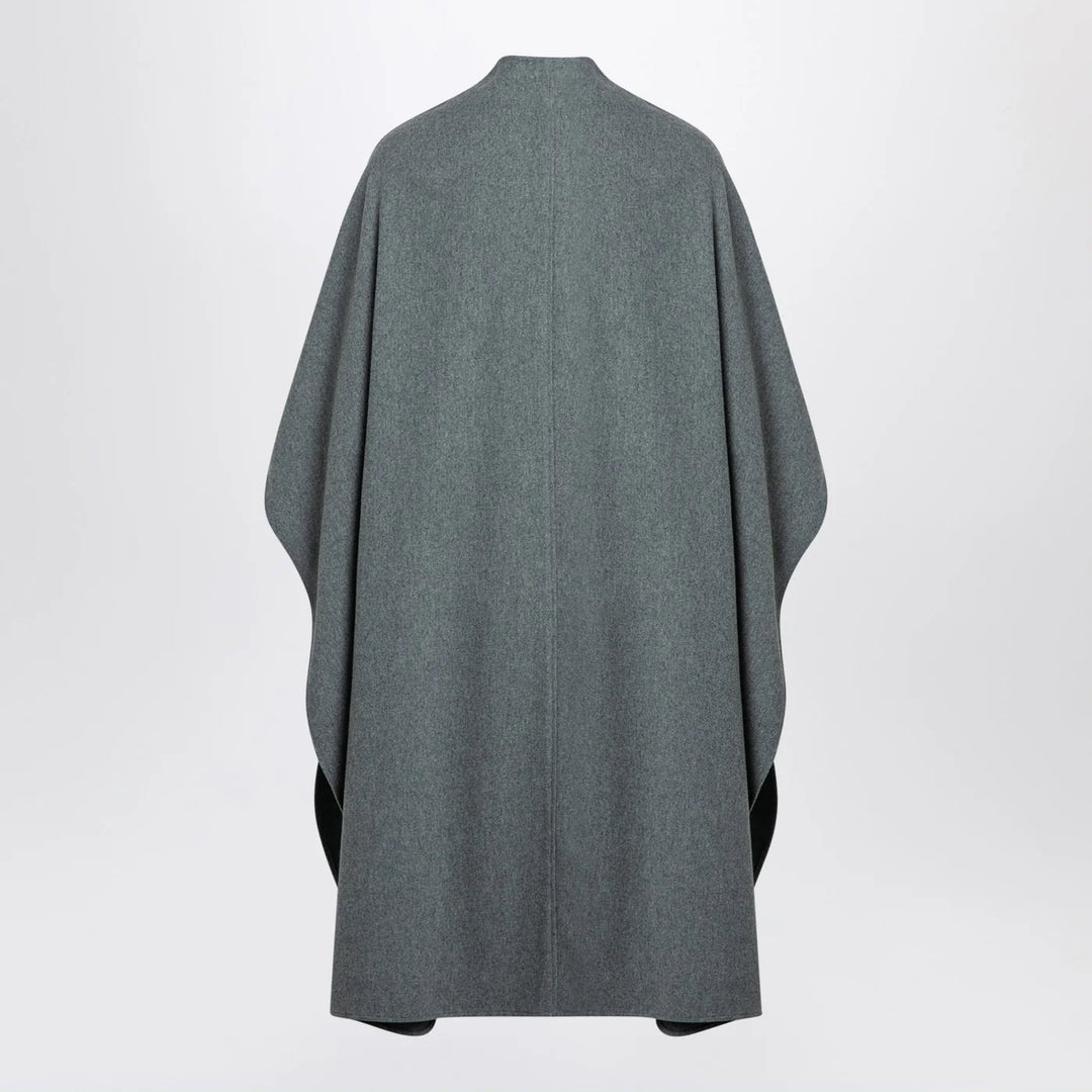 the garment - Grey wool-blend cape
