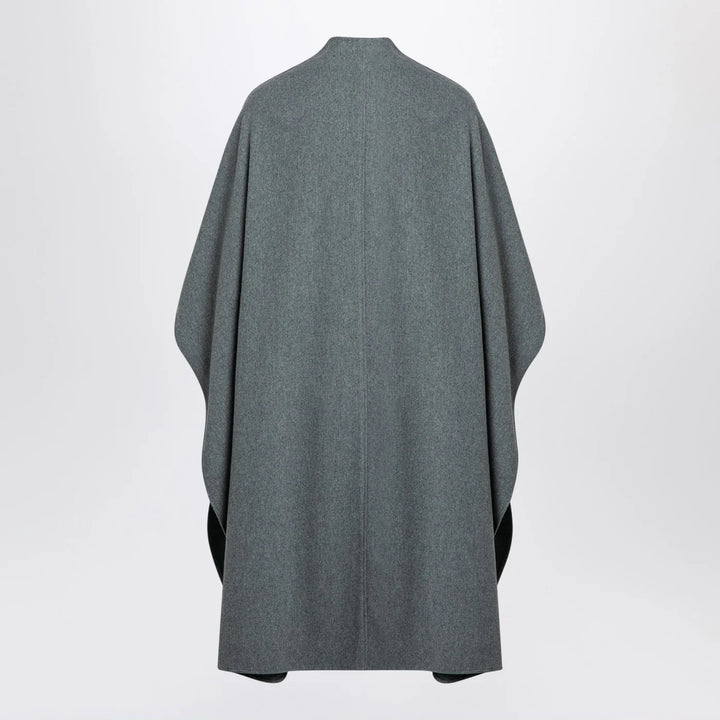 the garment - Grey wool-blend cape