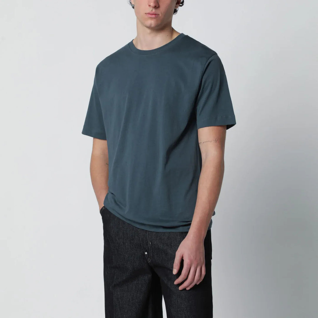 Dries Van Noten - Petrol green cotton T-shirt Brand Shirts &amp; Tops S