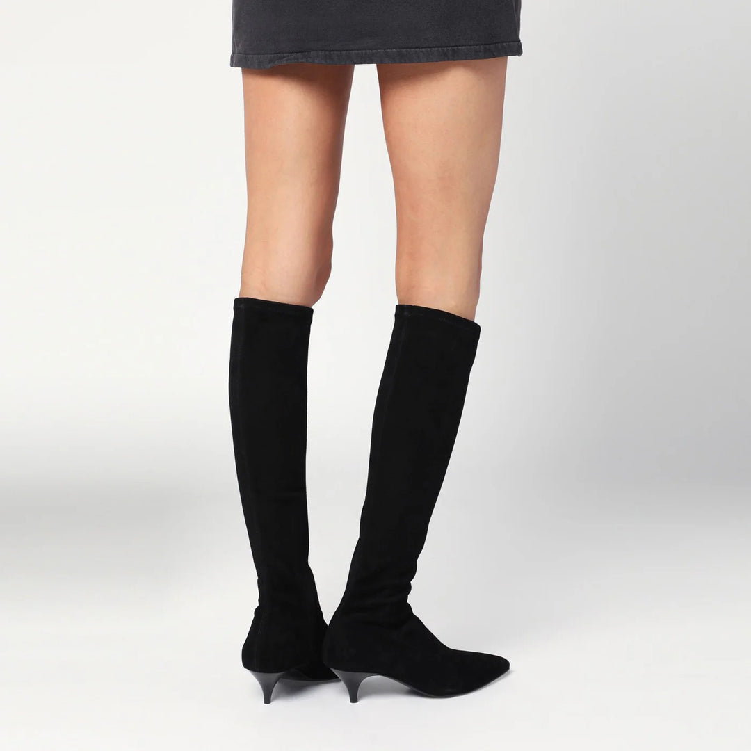 A.EMERY - The Oscar Boots neri in suede