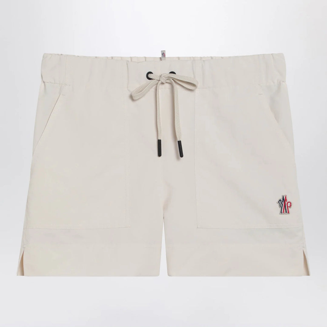 Moncler Grenoble - Beige technical froissé Shorts