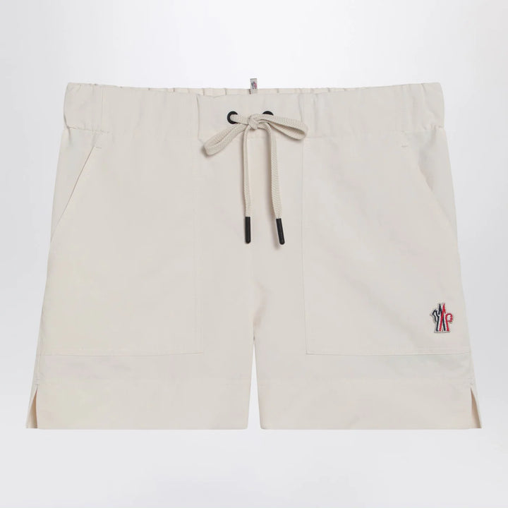 Moncler Grenoble - Beige technical froissé Shorts