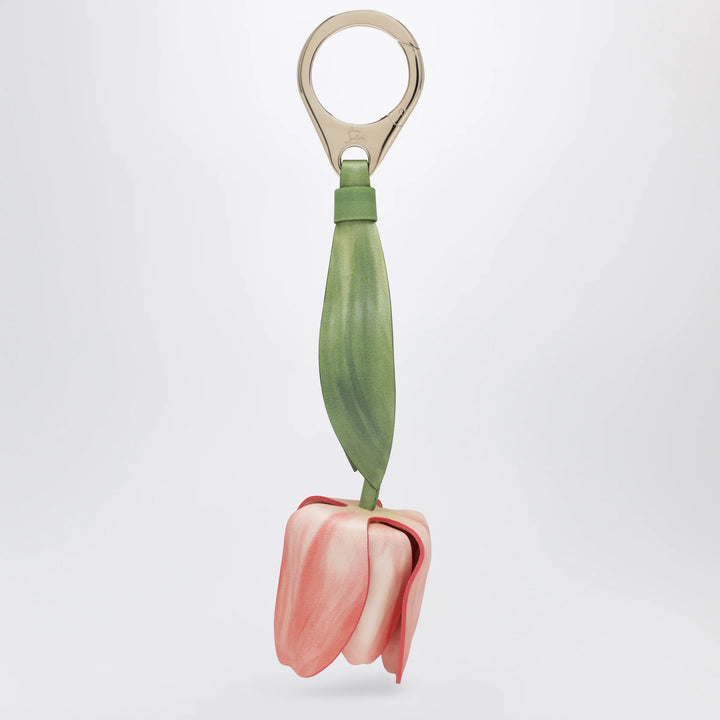 Christian Louboutin - Leather bag charm in the shape of a tulip