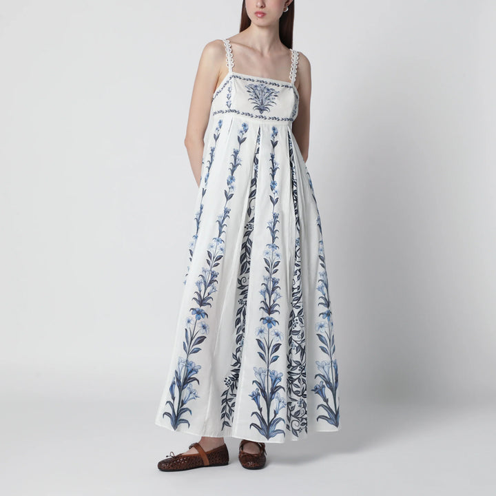 FARM Rio - Off-White Flowers Arch Pleats maxi dress