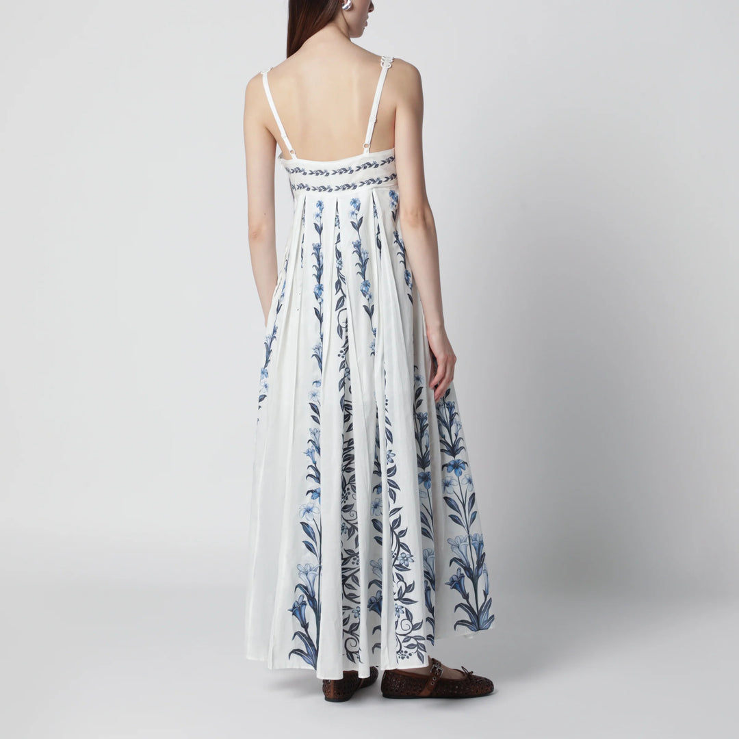 FARM Rio - Off-White Flowers Arch Pleats maxi dress