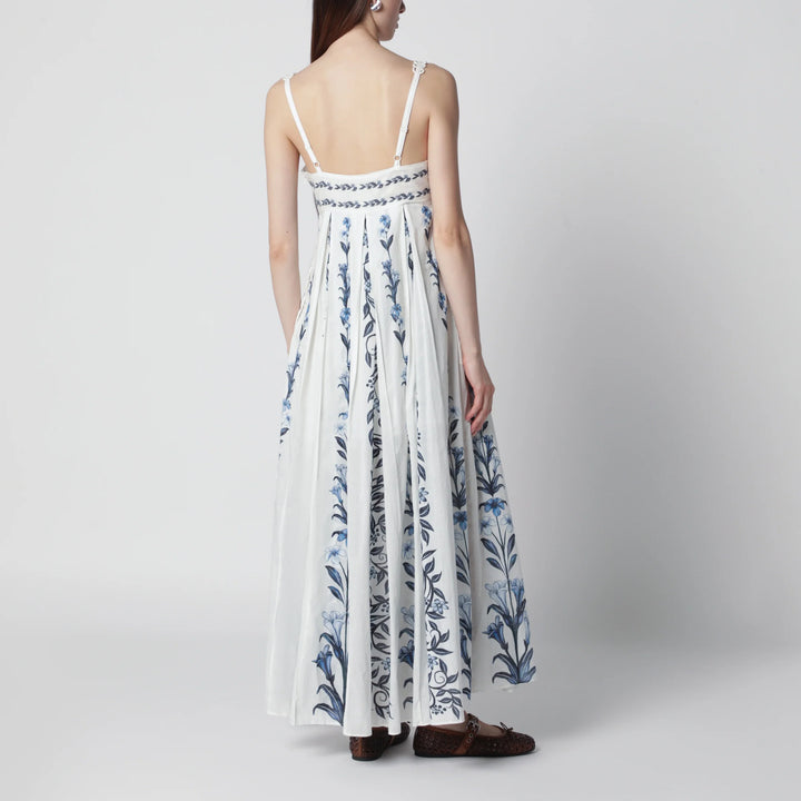 FARM Rio - Off-White Flowers Arch Pleats maxi dress