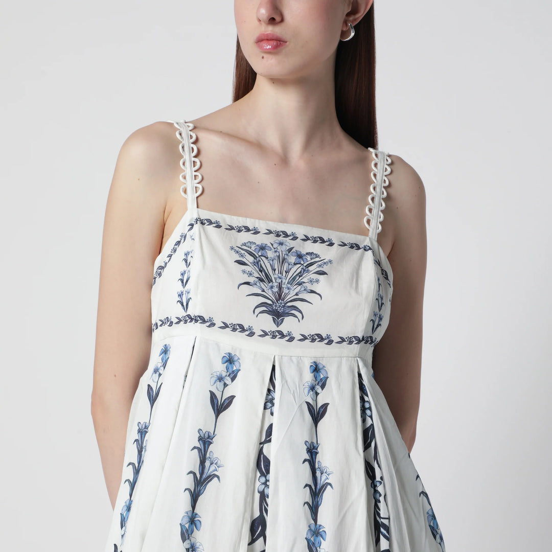FARM Rio - Off-White Flowers Arch Pleats maxi dress