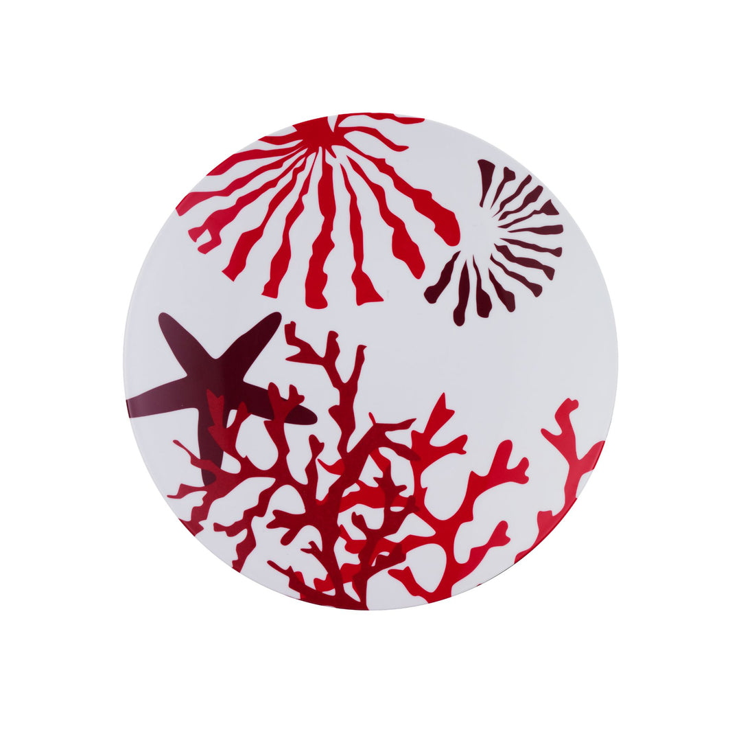 Mario Luca Giusti Corallo Red Plates Set