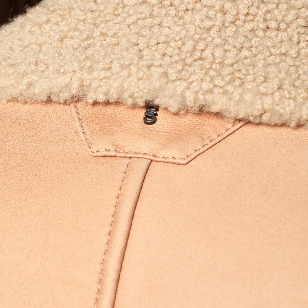 Salvatore Santoro - Nude leather bomber jacket