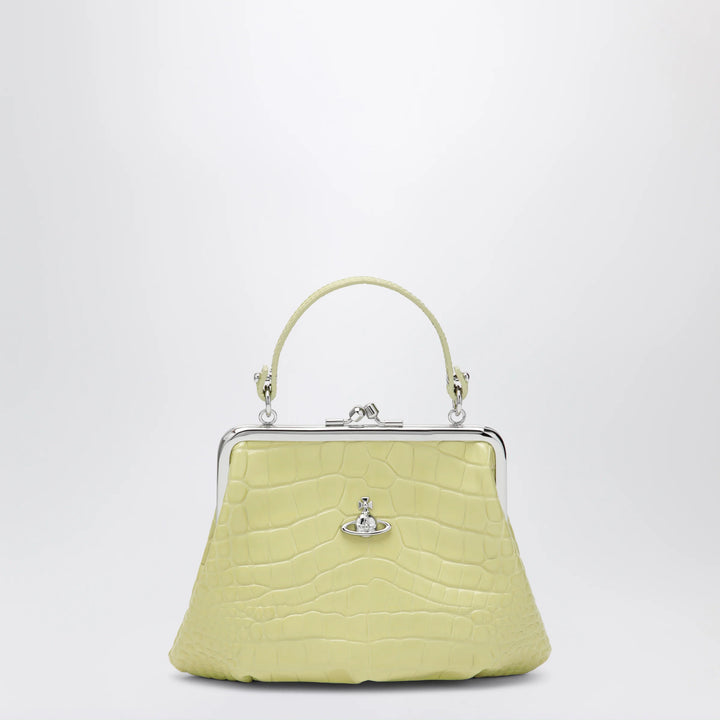 Vivienne Westwood - Granny Frame crocodile-embossed leather purse, lime
