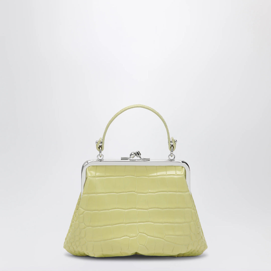 Vivienne Westwood - Granny Frame crocodile-embossed leather purse, lime