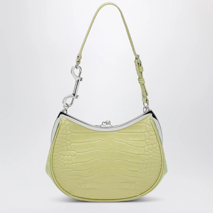 Vivienne Westwood - Charm bag in lime croc-effect patent leather