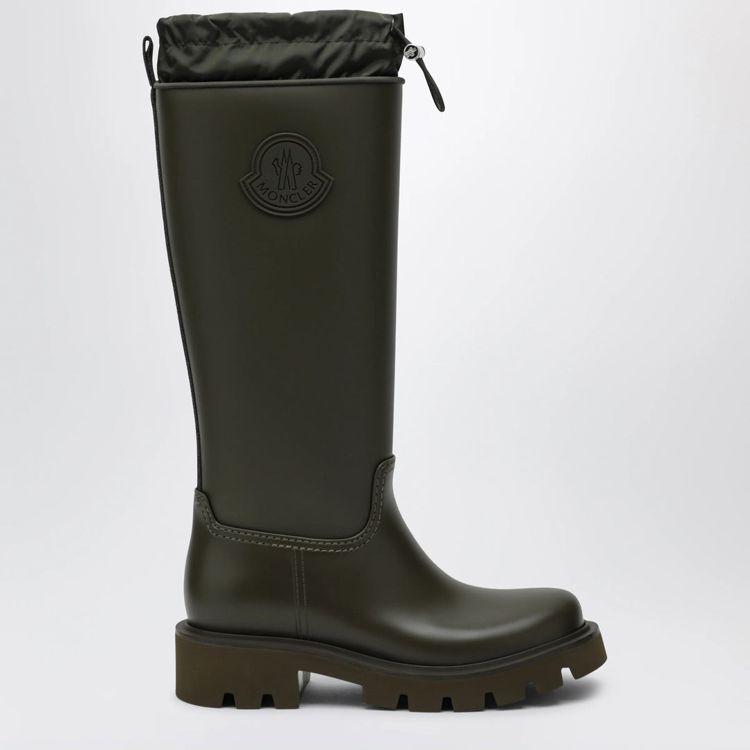 Moncler - Kickstream High waterproof rain boots in PVC green