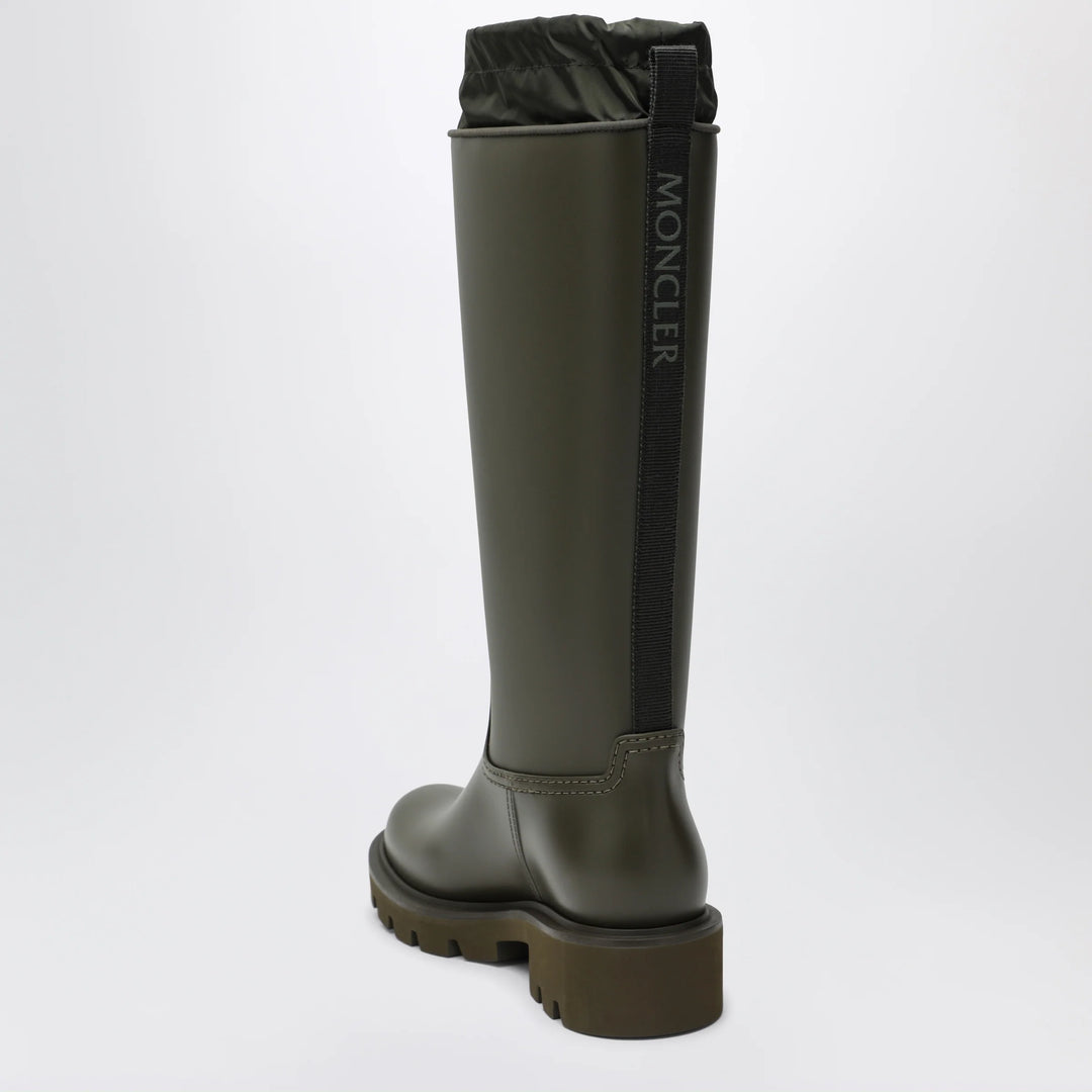 Moncler - Kickstream High waterproof rain boots in PVC green
