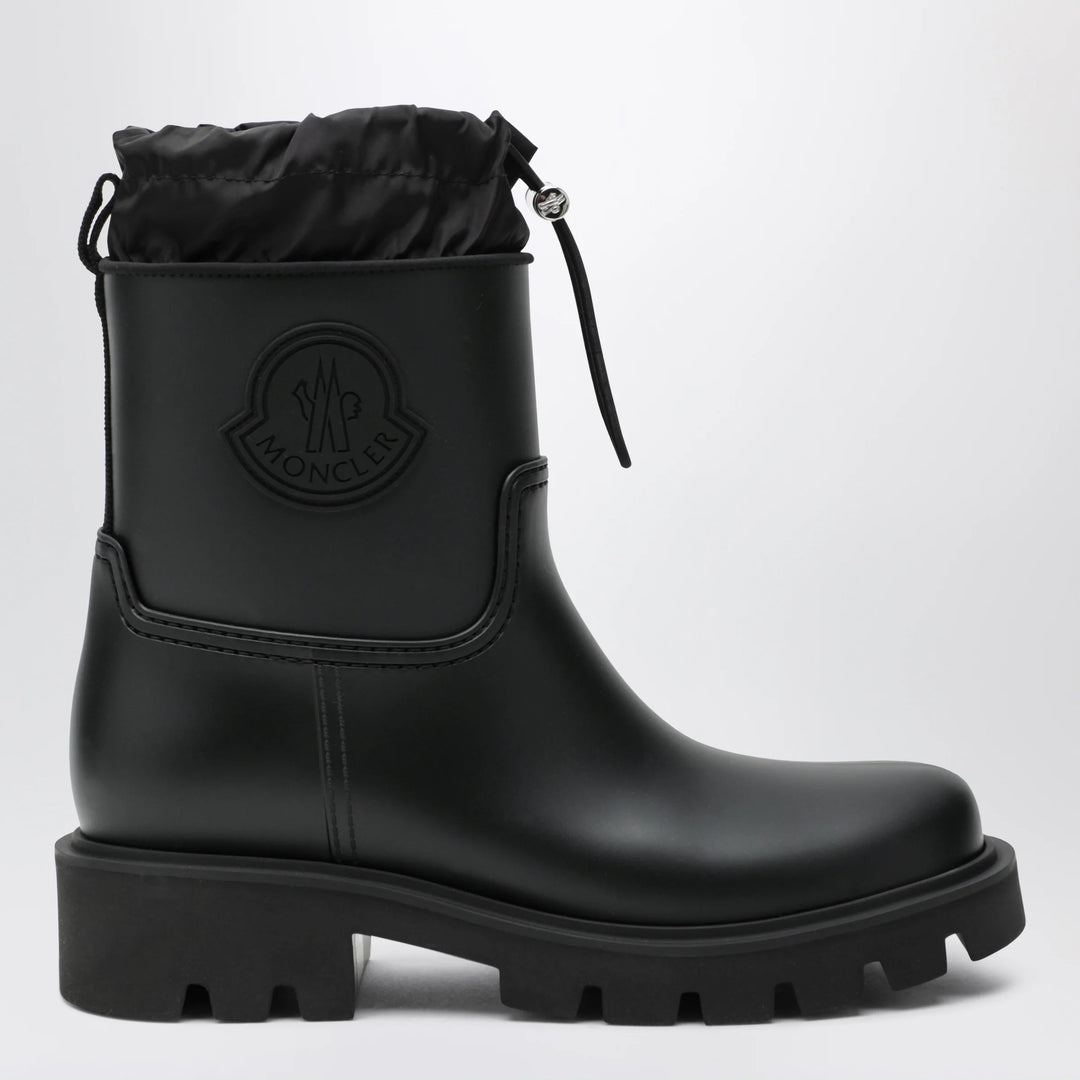 Moncler - Kickstream rain boots in PVC and nylon, black